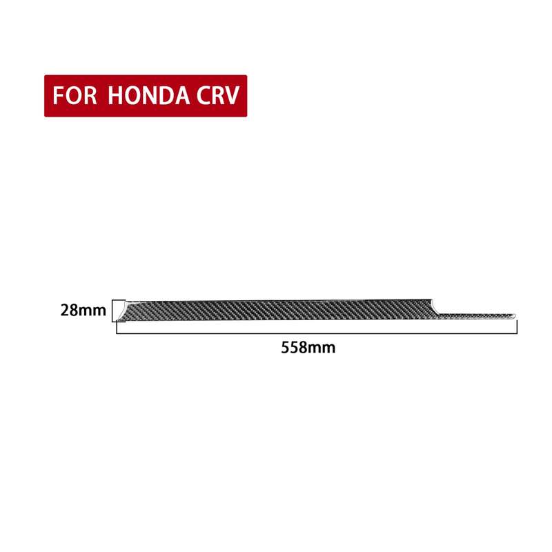 Carbon Fiber Car Co-pilot Center Control Trim Decorative Sticker for Honda CRV 2007-2011,Left Drive