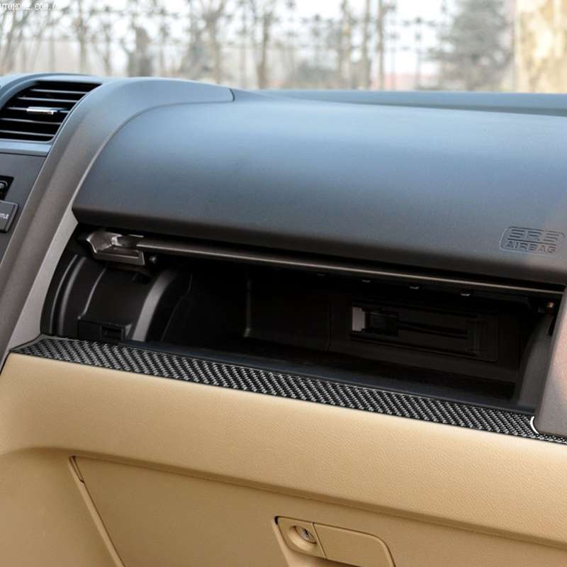 Carbon Fiber Car Co-pilot Center Control Trim Decorative Sticker for Honda CRV 2007-2011,Left Drive