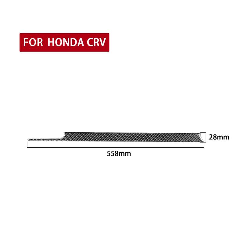 Carbon Fiber Car Co-pilot Center Control Trim Decorative Sticker for Honda CRV 2007-2011,Right Drive