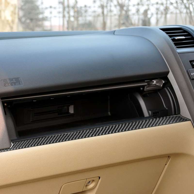 Carbon Fiber Car Co-pilot Center Control Trim Decorative Sticker for Honda CRV 2007-2011,Right Drive