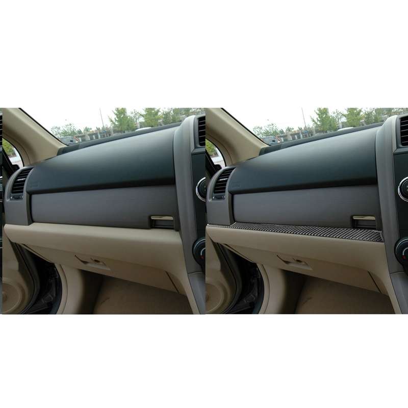 Carbon Fiber Car Co-pilot Center Control Trim Decorative Sticker for Honda CRV 2007-2011,Right Drive