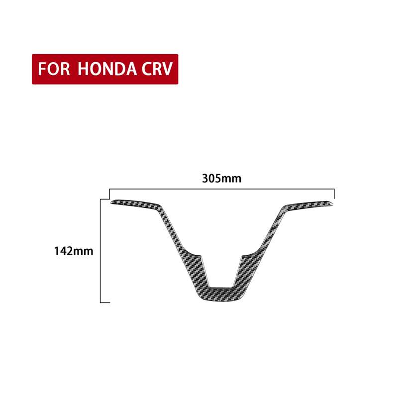 Carbon Fiber Car Steering Wheel Decorative Sticker for Honda CRV 2007-2011,Left and Right Drive Univ