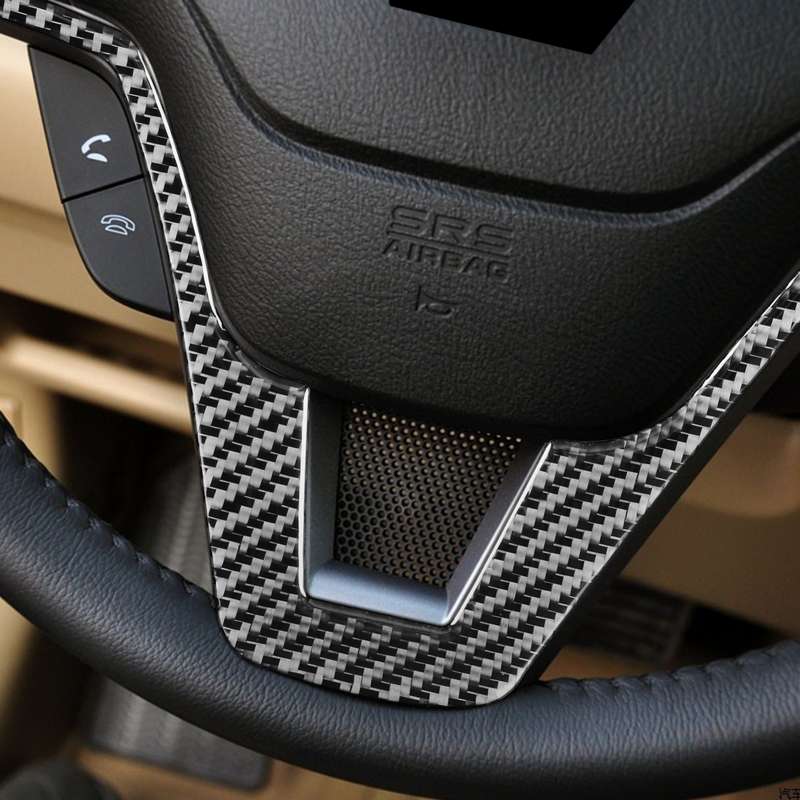 Carbon Fiber Car Steering Wheel Decorative Sticker for Honda CRV 2007-2011,Left and Right Drive Univ