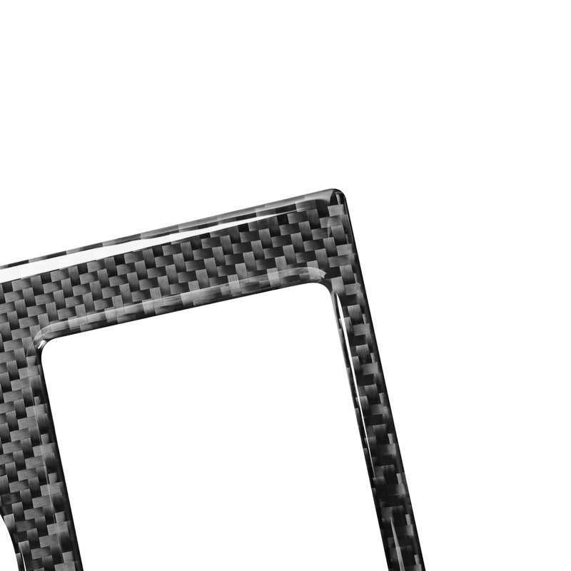 Carbon Fiber Car Cup Holder Panel Decorative Sticker for Honda CRV 2007-2011,Left Drive