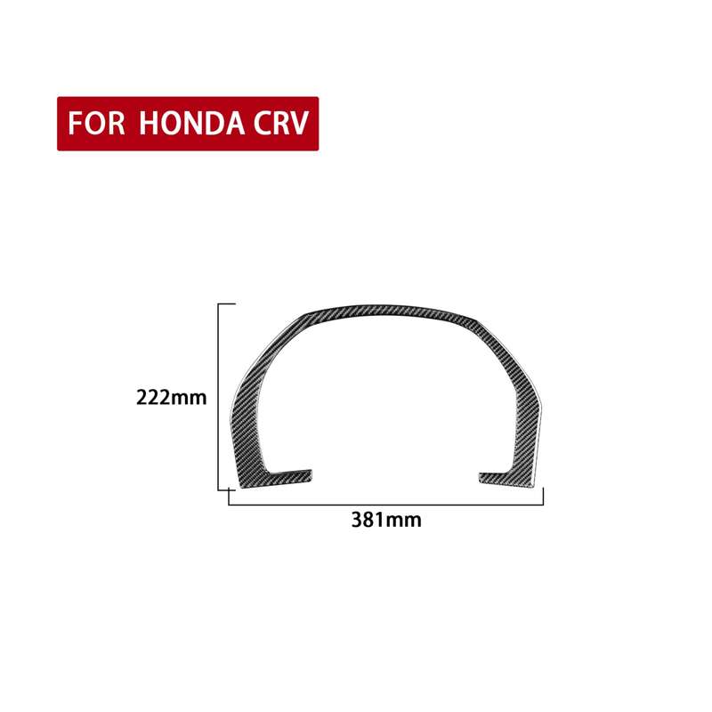 Carbon Fiber Car Dashboard Frame Decorative Sticker for Honda CRV 2007-2011,Left and Right Drive Uni