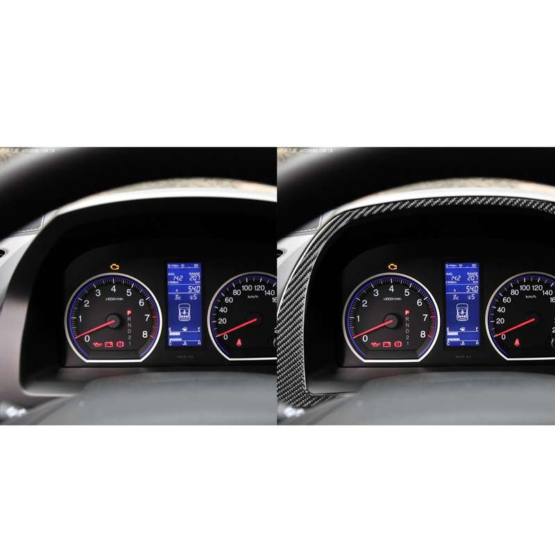 Carbon Fiber Car Dashboard Frame Decorative Sticker for Honda CRV 2007-2011,Left and Right Drive Uni