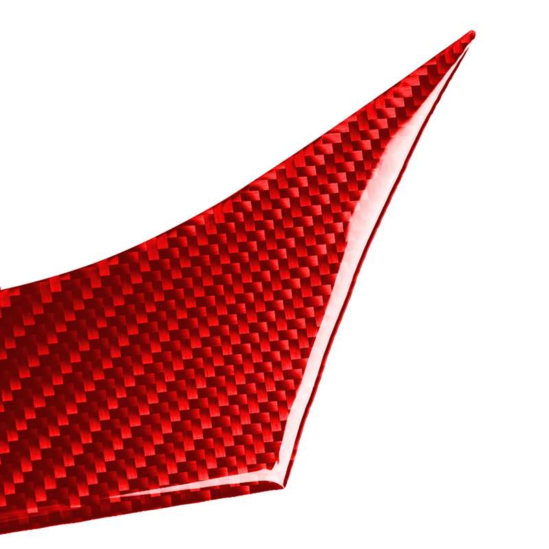 Carbon Fiber Car Dashboard Strip Decorative Sticker for Alfa Romeo Giulia 2017-2019,Right Drive (Red