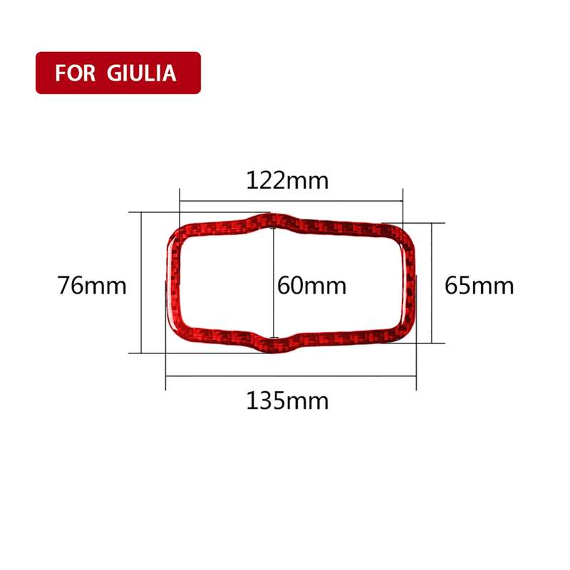 Carbon Fiber Car Headlight Switch Panel Decorative Sticker for Alfa Romeo Giulia 2017-2019,Left Driv
