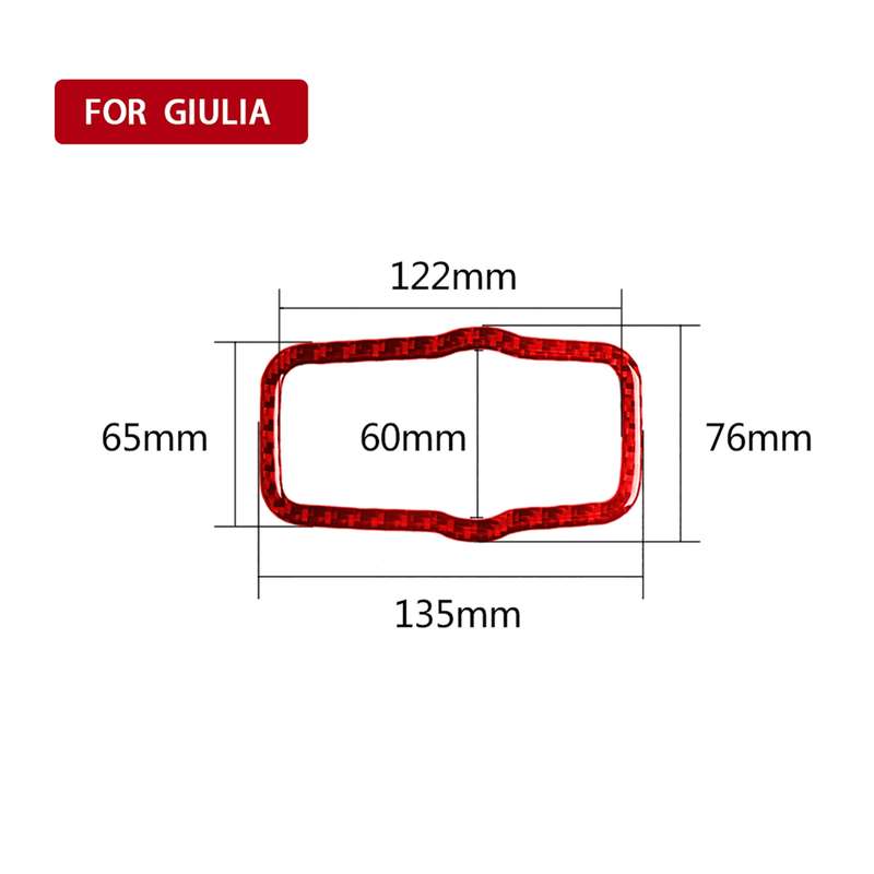 Carbon Fiber Car Headlight Switch Panel Decorative Sticker for Alfa Romeo Giulia 2017-2019,Right Dri