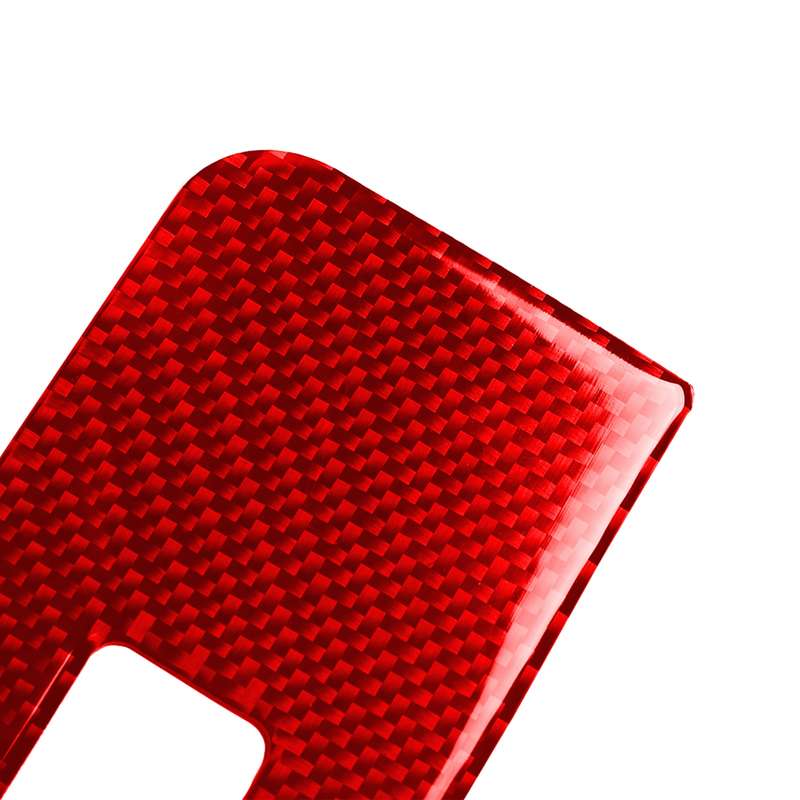 4 PCS / Set Carbon Fiber Car Window Button Panel Decorative Sticker for Alfa Romeo Giulia 2017-2019,