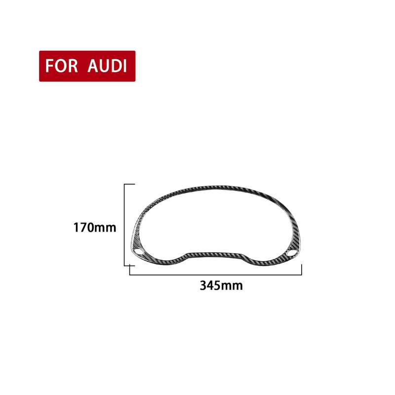 Carbon Fiber Car Dashboard Frame Decorative Sticker for Audi Q3 2013-2018,Left and Right Drive Unive