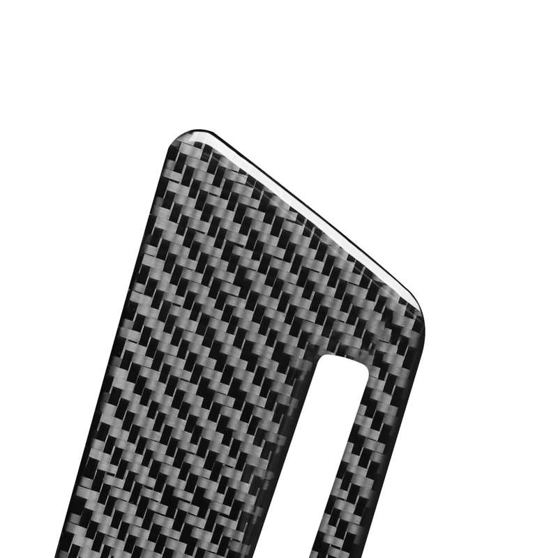 Carbon Fiber Car Co-pilot Trim with Hole Decorative Sticker for Audi Q3 2013-2018,Right Drive