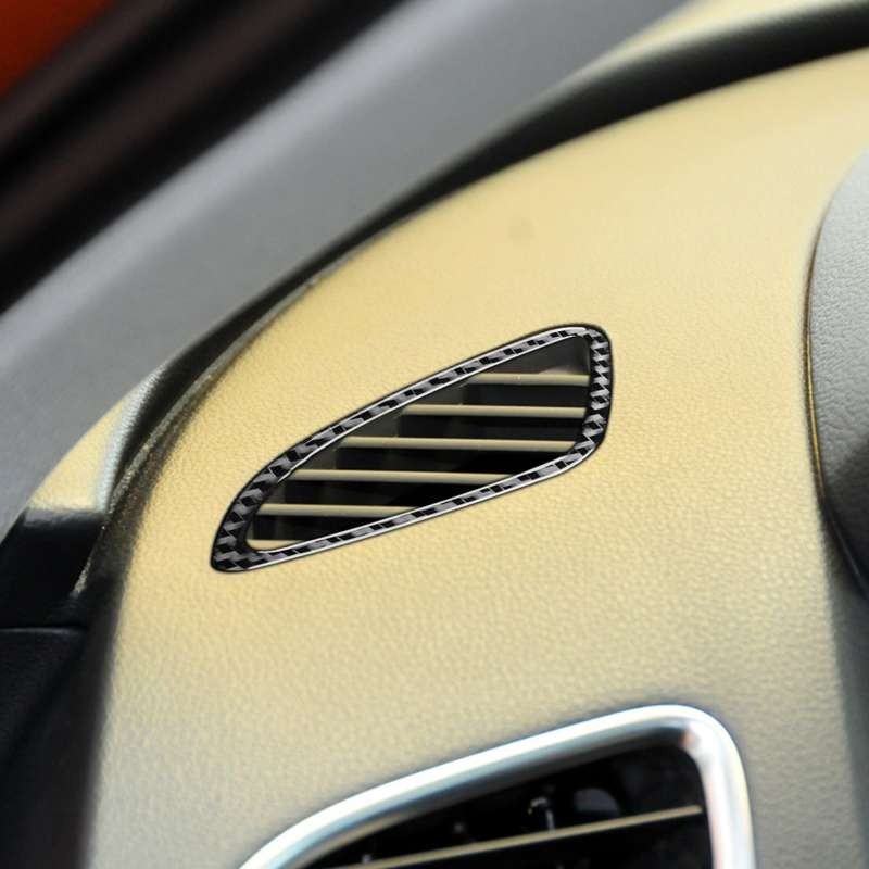 2 PCS / Set Carbon Fiber Car Instrument Air Outlet Decorative Sticker for Audi Q3 2013-2018,Left and