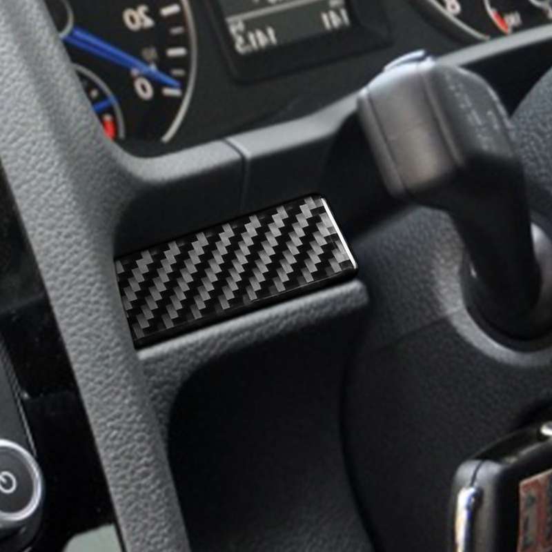 3 PCS / Set Carbon Fiber Car Dashboard Strip Decorative Sticker for Volkswagen Scirocco 2009-2016,Ri