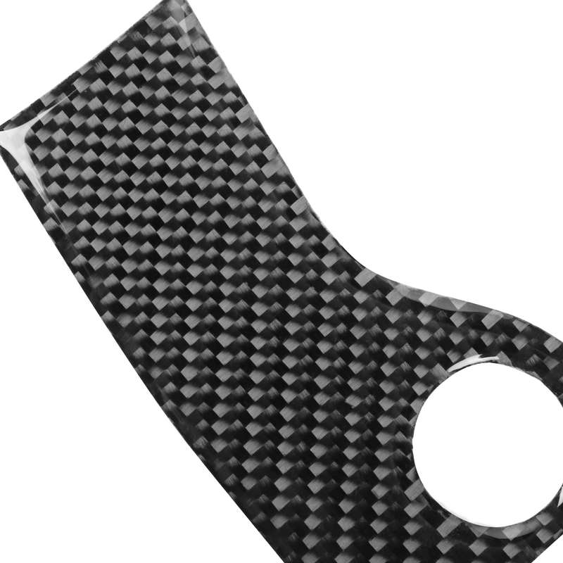 Carbon Fiber Car Headlight Switch Panel Decorative Sticker for Dodge Challenger 2015 to Now, Left Dr