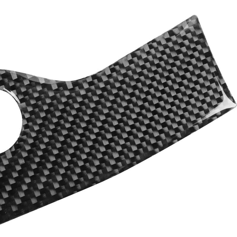 Carbon Fiber Car Headlight Switch Panel Decorative Sticker for Dodge Challenger 2015 to Now, Left Dr