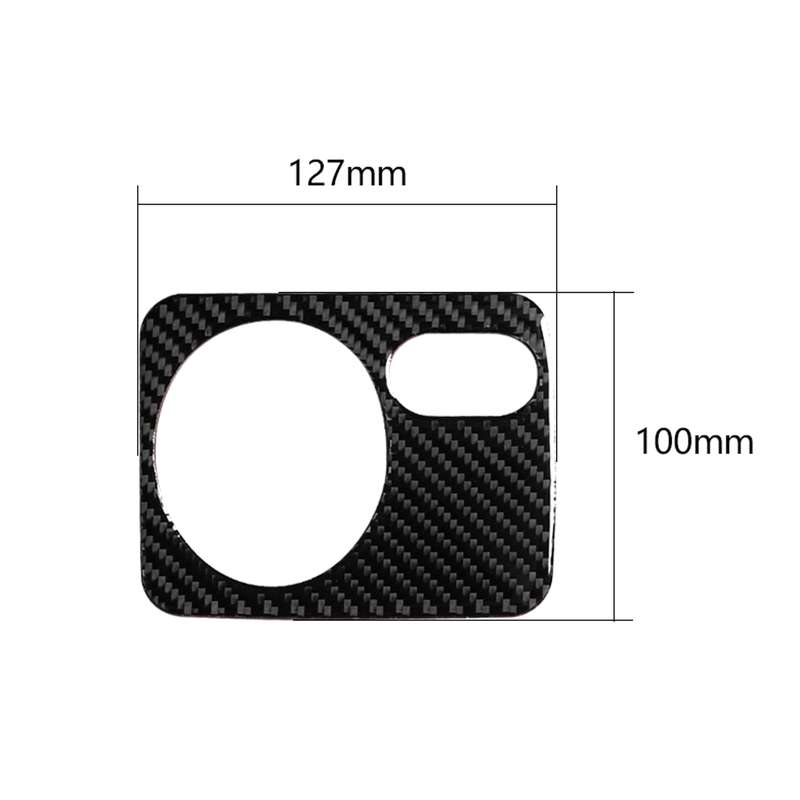 Carbon Fiber Car Headlight Switch Panel Decorative Sticker for Volkswagen Golf 6 2008-2012, Left Dri