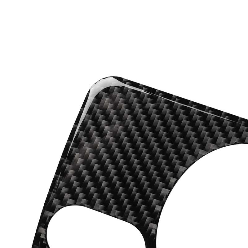 Carbon Fiber Car Headlight Switch Panel Decorative Sticker for Volkswagen Golf 6 2008-2012, Left Dri