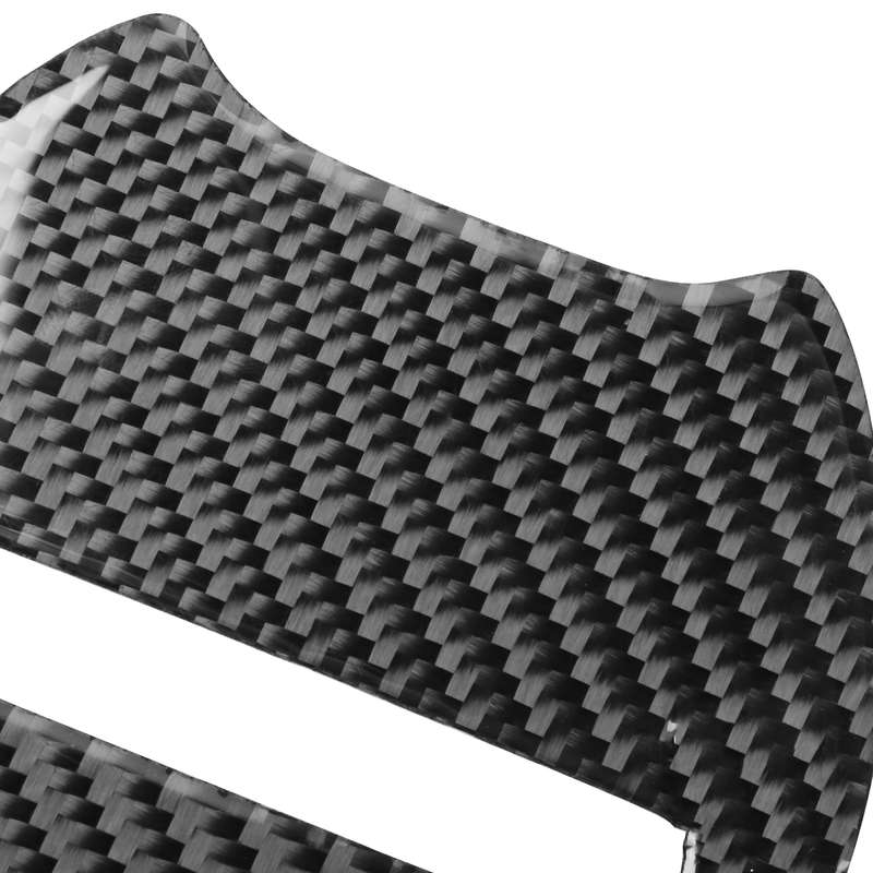 2 PCS / Set Carbon Fiber Car Steering Wheel Logo + Chin Decorative Sticker for Dodge Challenger 2015