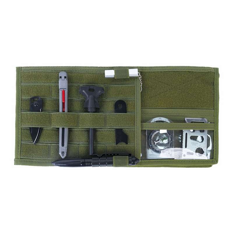 Car Sun Visor Storage Bag Glasses Frame Bill Clip (Khaki)