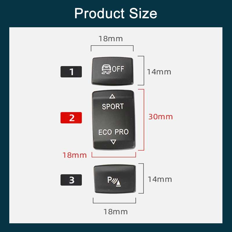 For BMW 3 Series Left Driving Car Central Control Multi-function Radar Button 6131 9252 912(Black)