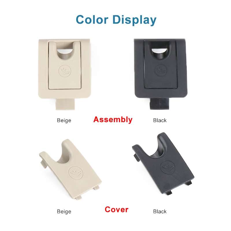 For Toyota Camry 2017- Car Rear Child ISOFIX Switch Seat Safety Cover 2059200513(Black)