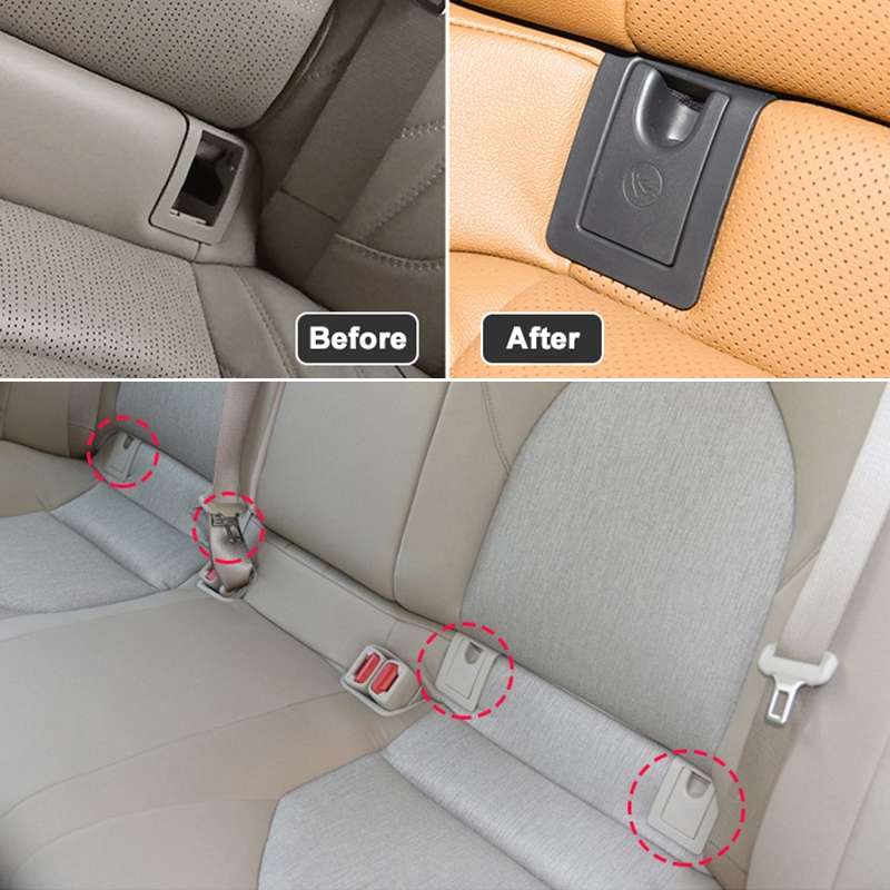 For Toyota Camry 2017- Car Rear Child ISOFIX Switch Seat Safety Cover 2059200513(Black)