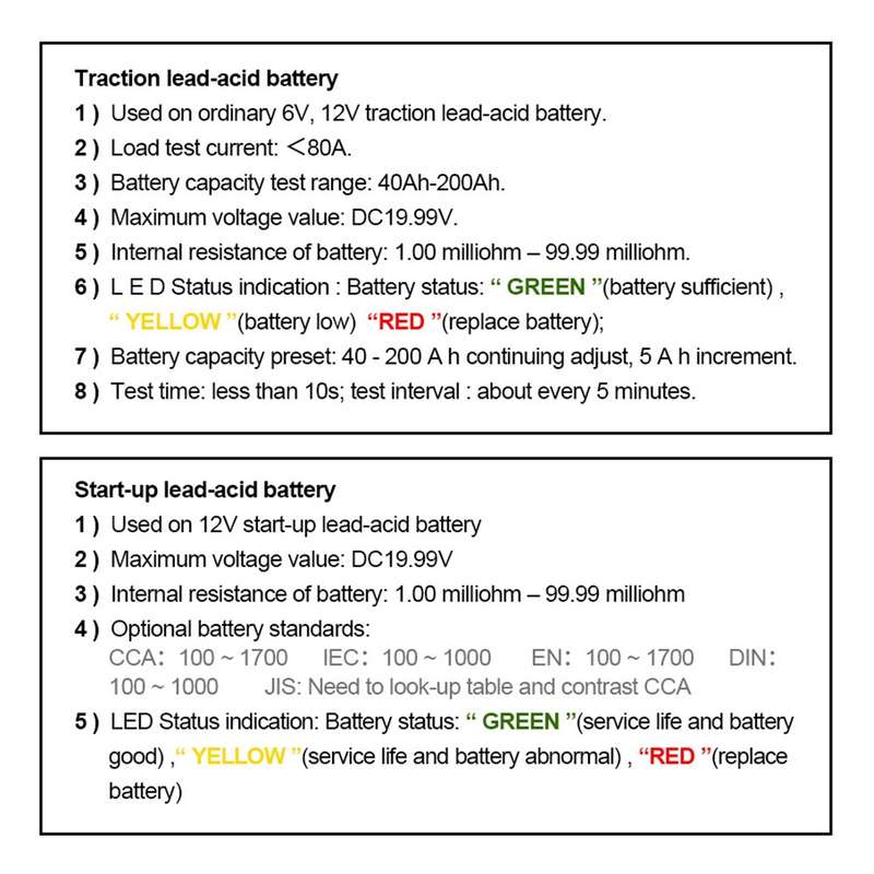DUOYI DY226A Car 3 in 1 CCA Load Battery Charging Digital Capacity Tester