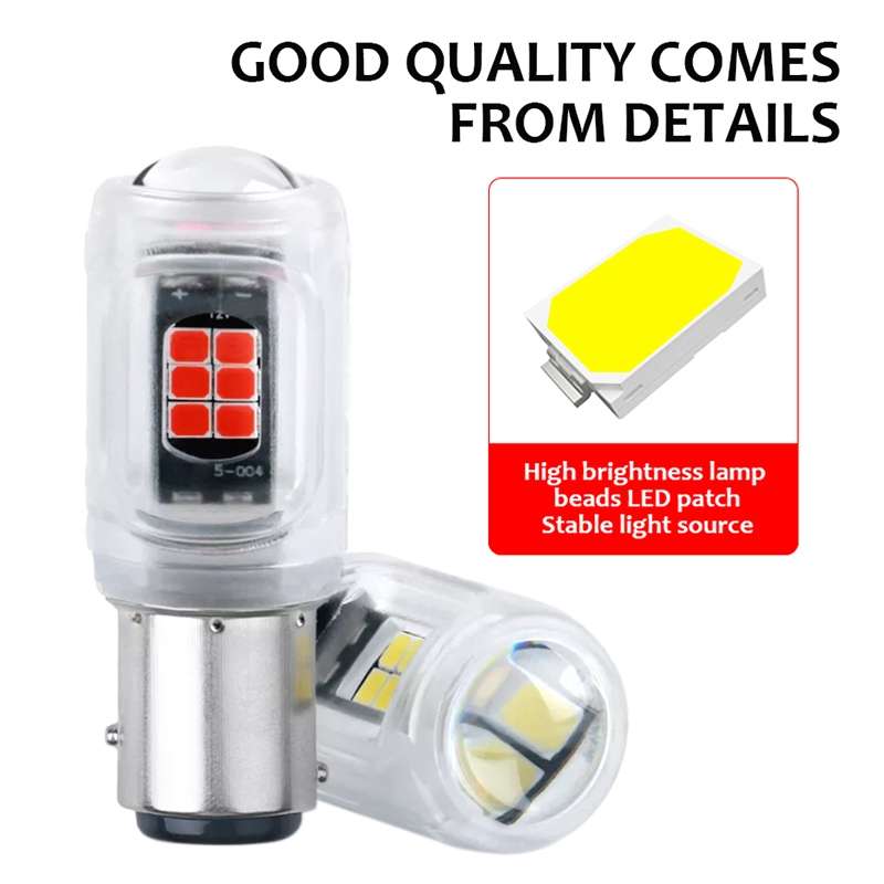 2pcs 1156 DC12V / 2.16W / 0.18A / 480LM Car LED Turn Signal Light(Red Light)