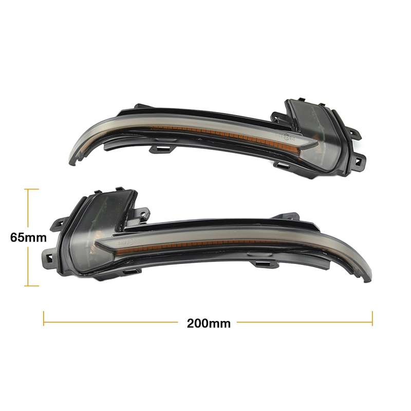 1 Pair For Audi A4 B8.5 Car Dynamic LED Turn Signal Light Rearview Mirror Flasher Water Blinker (Tra