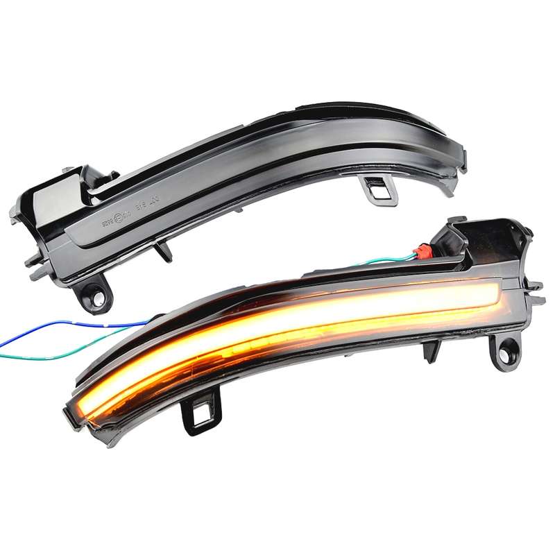 1 Pair For Audi TT MK2 2007-2014 Car Dynamic LED Turn Signal Light Rearview Mirror Flasher Water Bli