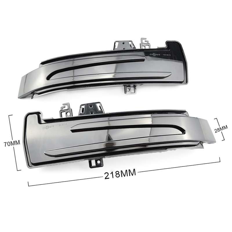 1 Pair For Mercedes-Benz A Class W176 2013-2017 Car Dynamic LED Turn Signal Light Rearview Mirror Fl