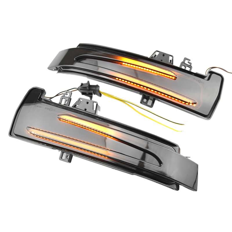 1 Pair For Mercedes-Benz A Class W176 2013-2017 Car Dynamic LED Turn Signal Light Rearview Mirror Fl