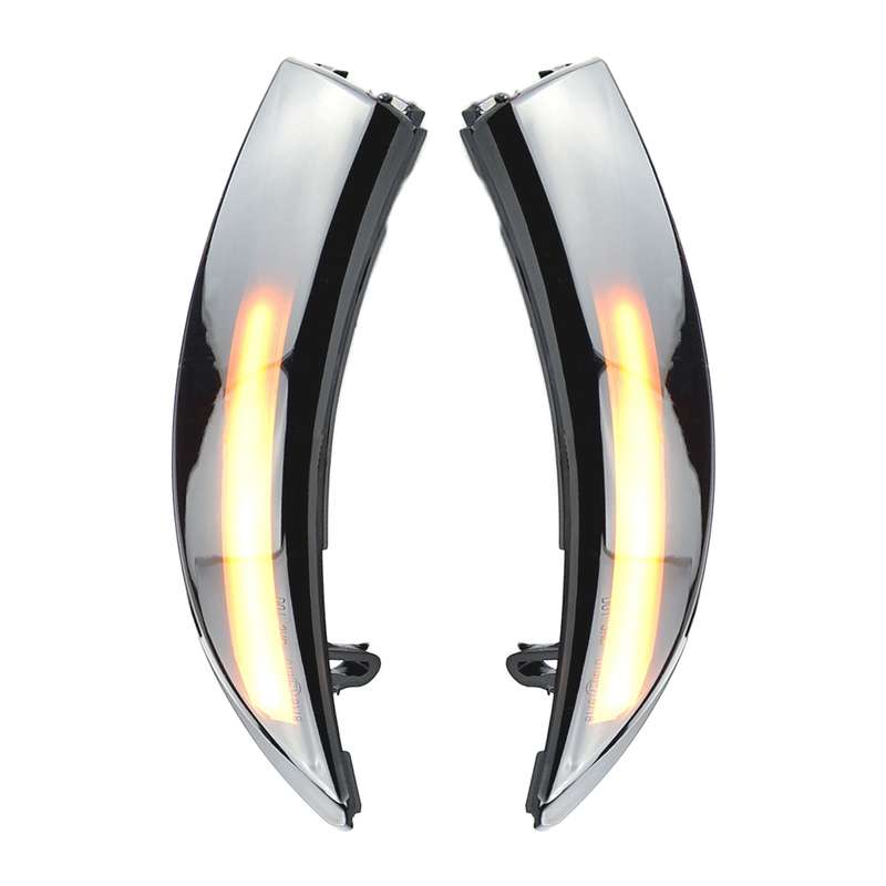 1 Pair For Ford Fiesta 2008-2017 Car Dynamic LED Turn Signal Light Rearview Mirror Flasher Water Bli