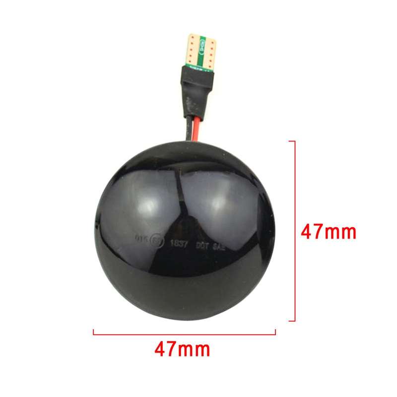 2pcs For Land Rover Range Rover L322 2002-2012 Car Dynamic LED Fender Side Light (Transparent)