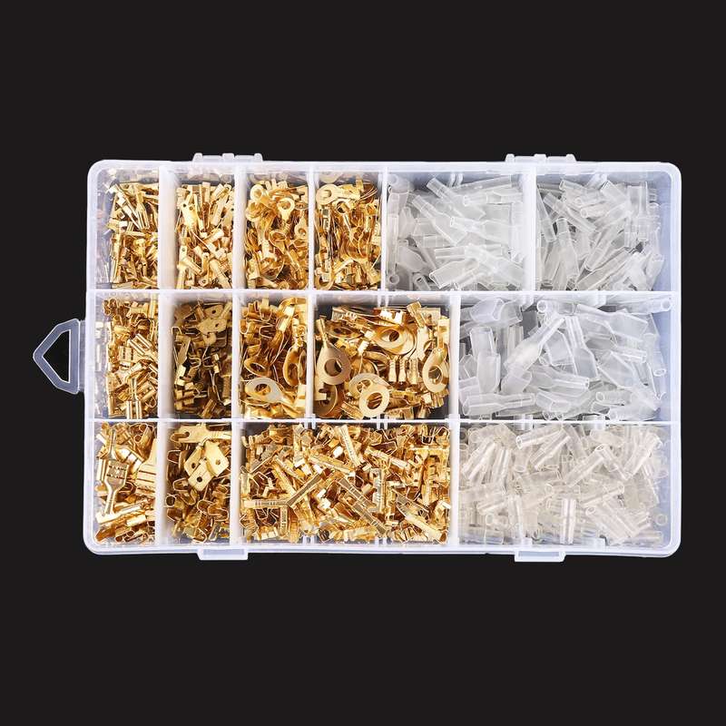 1000 in 1 Cable Spade Plug Connector DIY Terminal Connectors