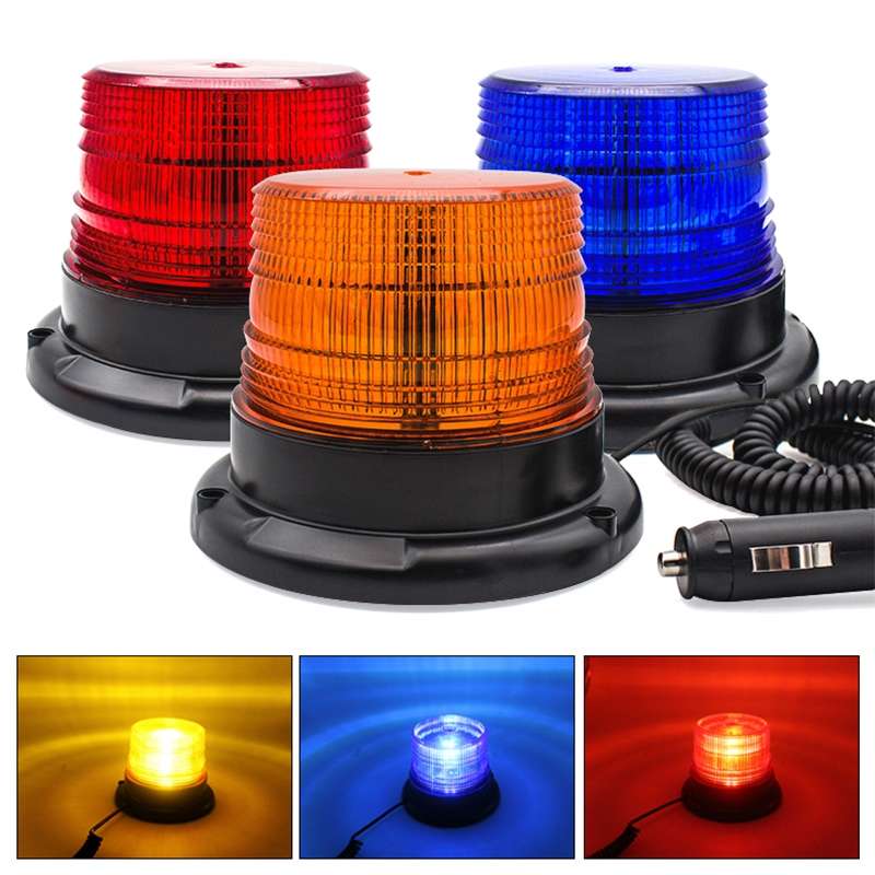 School Bus Engineering Vehicle Safety Warning Light Rear-end Collision Yellow Signal Lamp (Blue Ligh