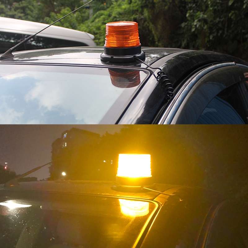 School Bus Engineering Vehicle Safety Warning Light Rear-end Collision Yellow Signal Lamp (Blue Ligh