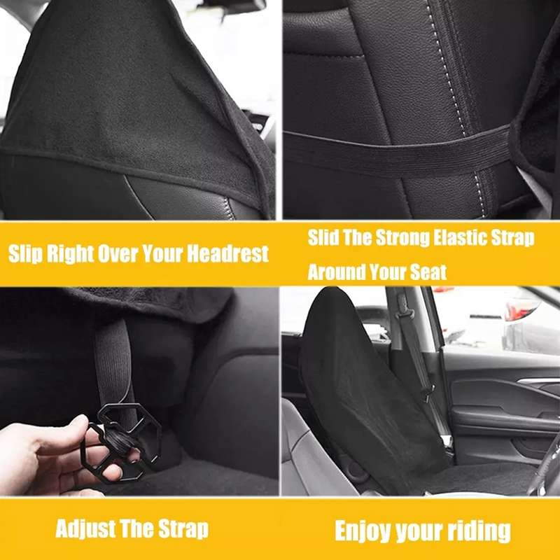 Car Universal Waterproof Anti-skid Seat Cover (Black)