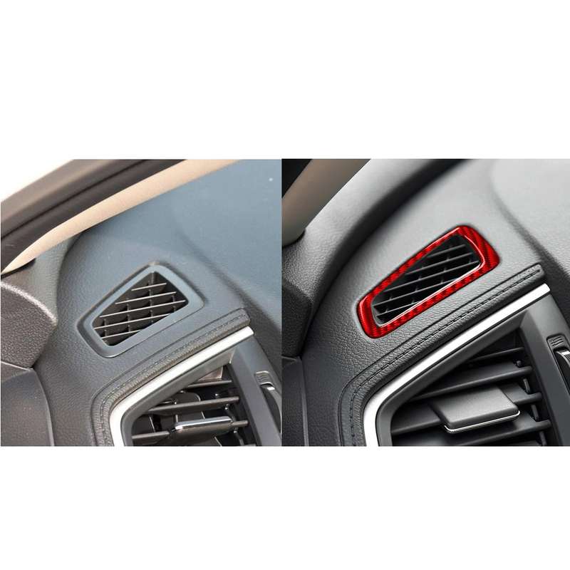 Car Carbon Fiber Dashboard Air Outlet Decorative Sticker for Honda Tenth Generation Civic 2016-2019,