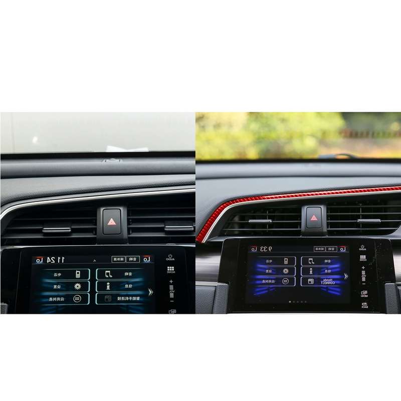 Car Carbon Fiber Above the Central Control Air Outlet Decorative Sticker for Honda Tenth Generation