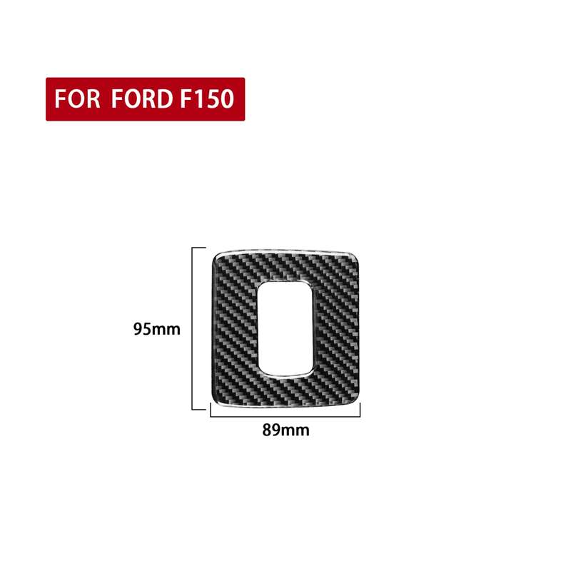 Car Carbon Fiber Throttle Brake Adjust Decorative Sticker for Ford F150 2017-2020, Left and Right Dr