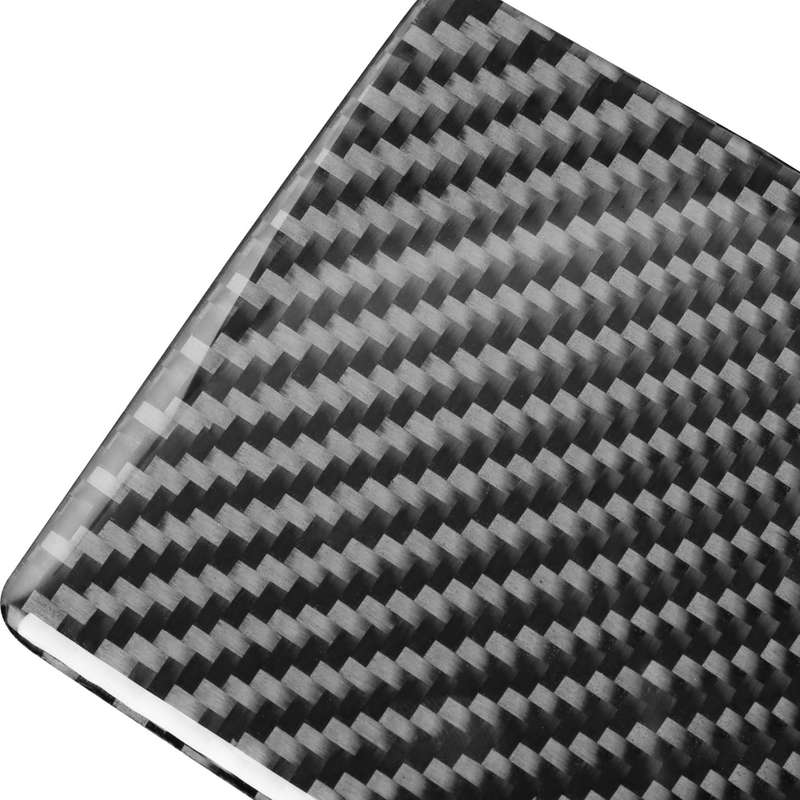 Car Carbon Fiber Cup Holder Decorative Sticker for Mitsubishi Lancer-ex / EVO / Fortis 9-10th Genera