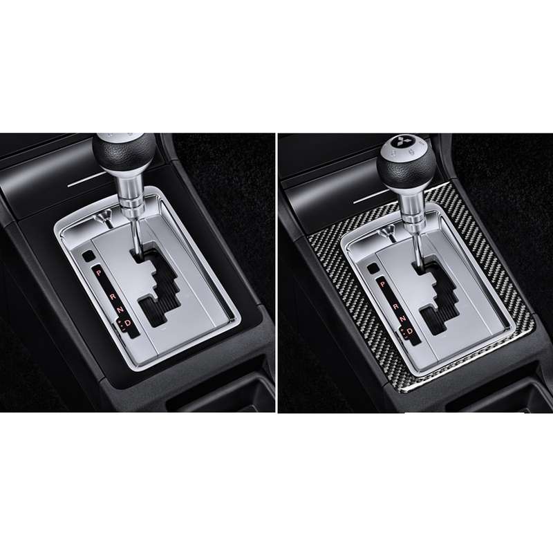 Car Carbon Fiber Gear Position Decorative Sticker for Mitsubishi Lancer-ex / EVO / Fortis 9-10th Gen
