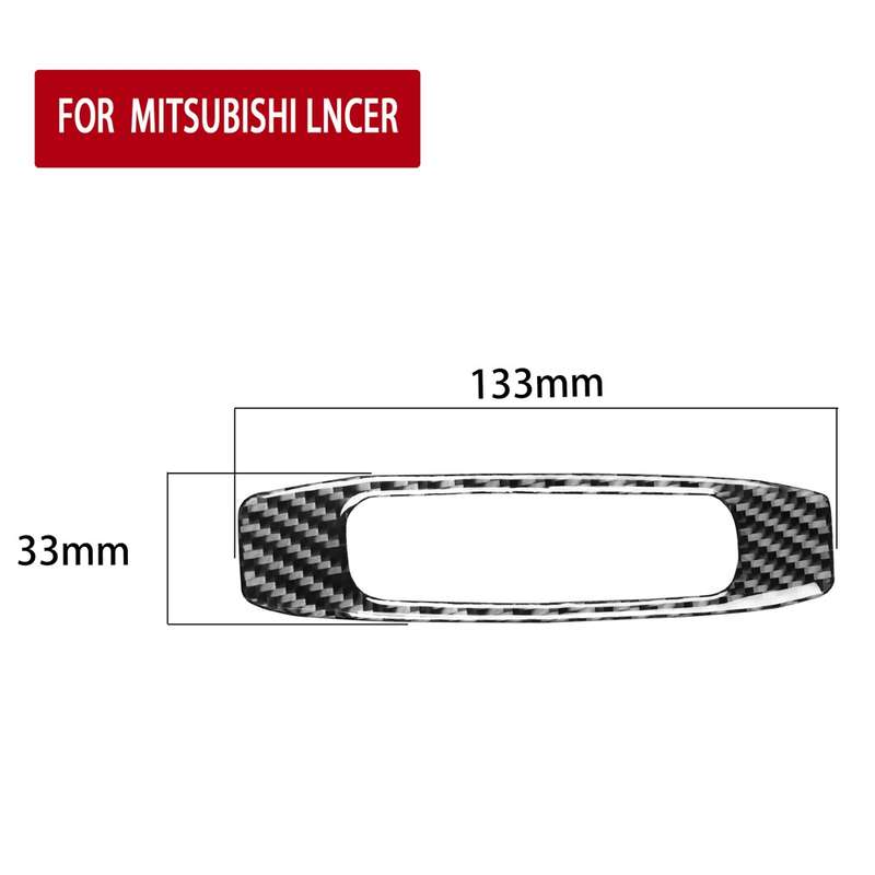 Car Carbon Fiber Skylight Handle Decorative Sticker for Mitsubishi Lancer EVO (DE/ES) 2008-2015, Lef
