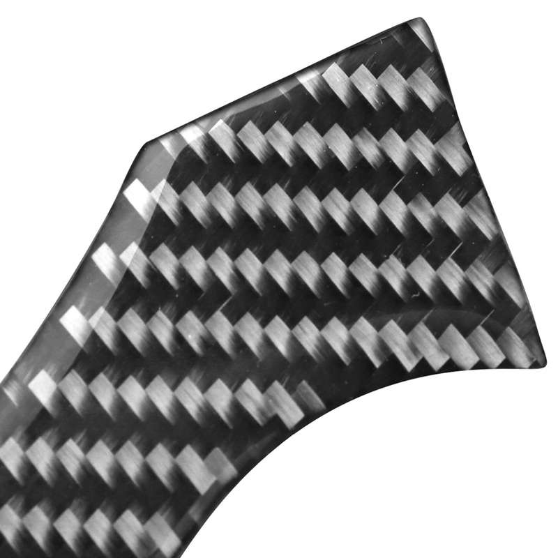 Car Carbon Fiber Right Speedometer Decorative Sticker for Mitsubishi Lancer EVO 2008-2016, Left Driv