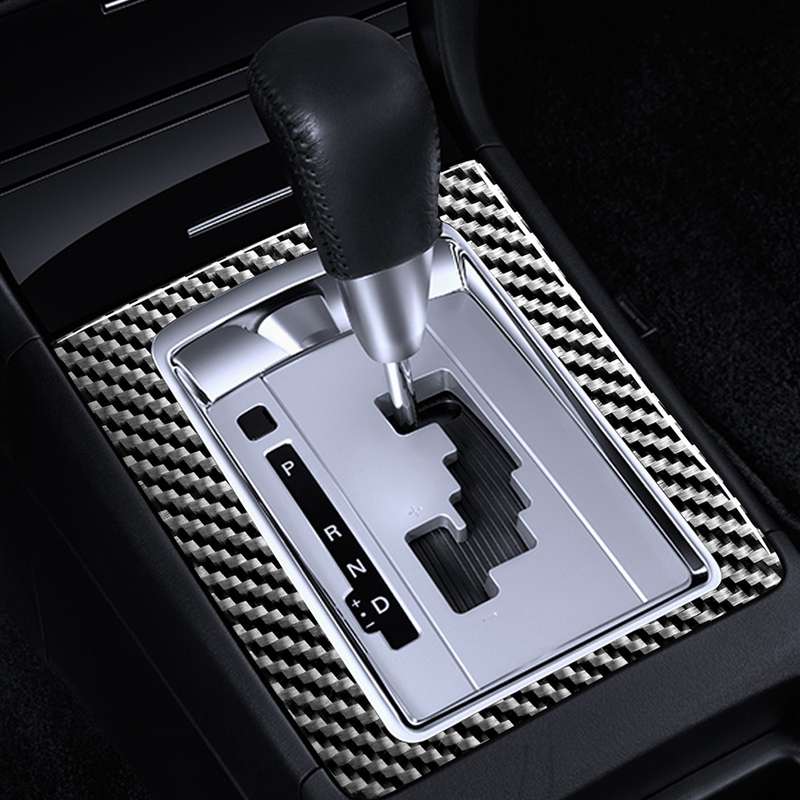 Car Carbon Fiber Manual Gearbox Decorative Sticker for Mitsubishi Lancer EVO (Only GT / GTS) 2010-20