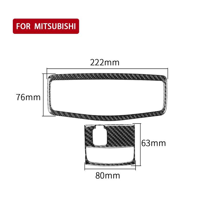 Car Carbon Fiber Roof Front Reading Light without Sunroof Decorative Sticker for Mitsubishi Lancer E