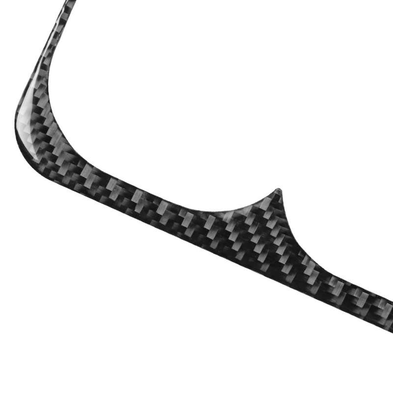 Car Carbon Fiber Rear Center Armrest Cup Holder Decorative Sticker for Mitsubishi Lancer EVO 2008-20