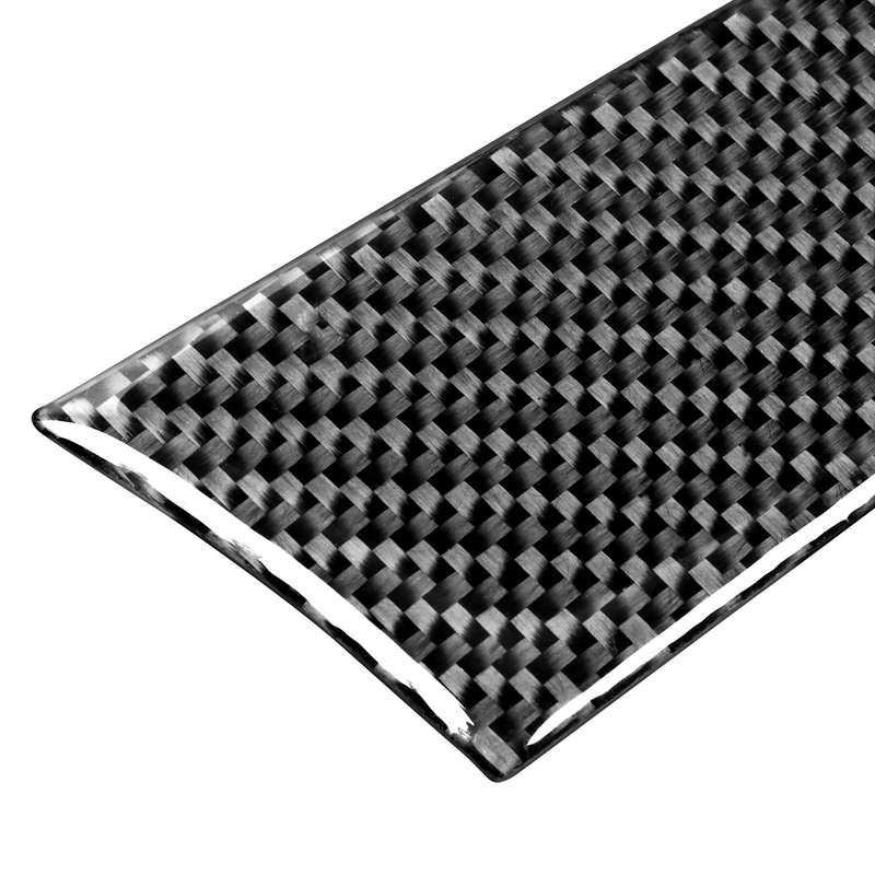2 PCS Car Carbon Fiber Driver Dashboard Panel Decorative Sticker for Mitsubishi Lancer EVO 2008-2015